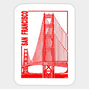 San Francisco-Golden Gate  Bridge Sticker